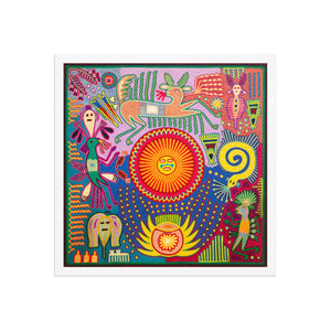 Huichol Yarn Painting Print • L - 276 - Huichol Arts