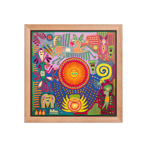 Huichol Yarn Painting Print • L - 276 - Huichol Arts