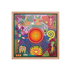 Huichol Yarn Painting Print • L - 276 - Huichol Arts