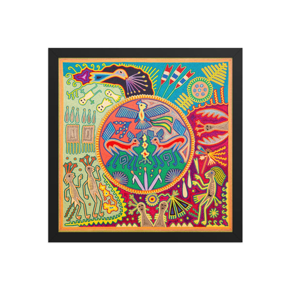 Huichol Yarn Painting Print • L - 277 - Huichol Arts