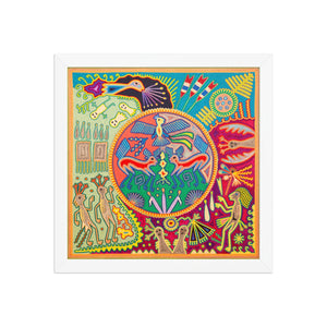 Huichol Yarn Painting Print • L - 277 - Huichol Arts
