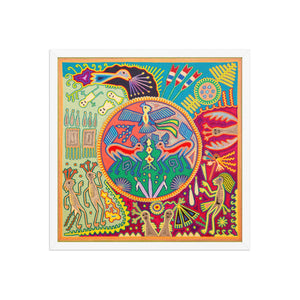 Huichol Yarn Painting Print • L - 277 - Huichol Arts