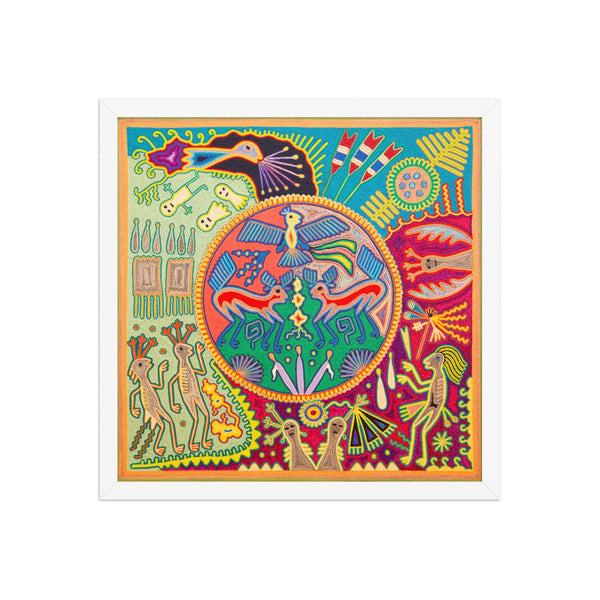 Huichol Yarn Painting Print • L - 277 - Huichol Arts