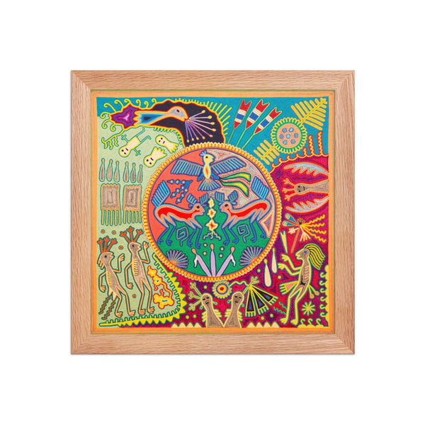 Huichol Yarn Painting Print • L - 277 - Huichol Arts