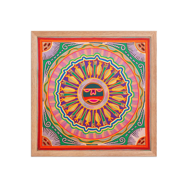 Huichol Yarn Painting Print • L - 278 - Huichol Arts