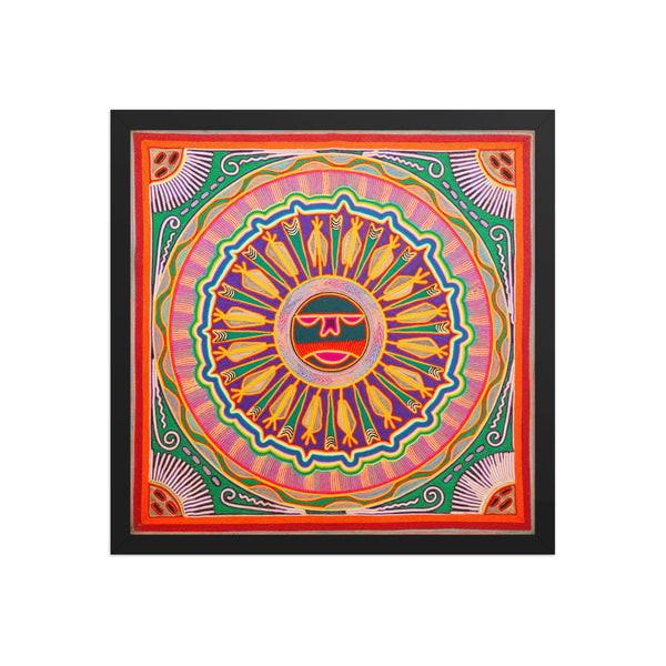 Huichol Yarn Painting Print • L - 278 - Huichol Arts