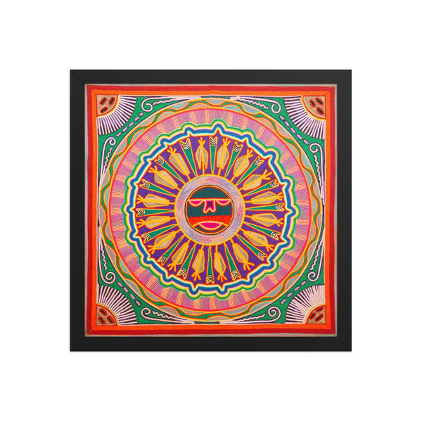 Huichol Yarn Painting Print • L - 278 - Huichol Arts