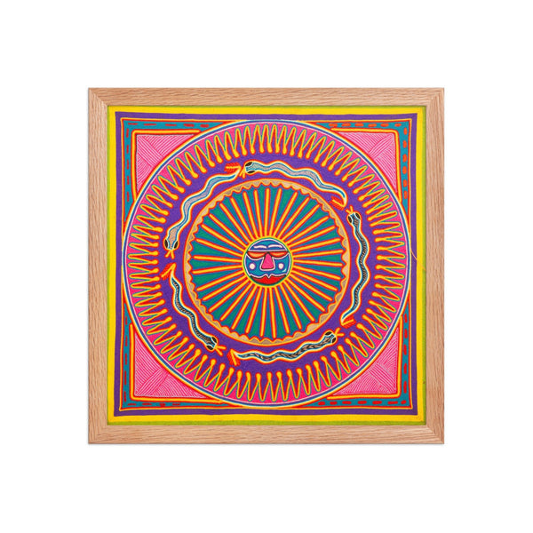 Huichol Yarn Painting Print • L - 279 - Huichol Arts