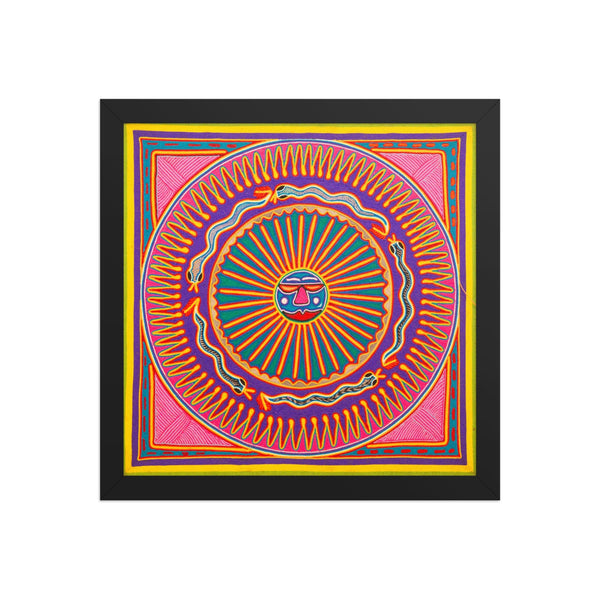 Huichol Yarn Painting Print • L - 279 - Huichol Arts