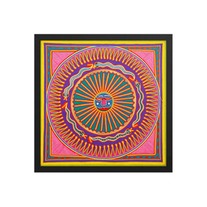 Huichol Yarn Painting Print • L - 279 - Huichol Arts