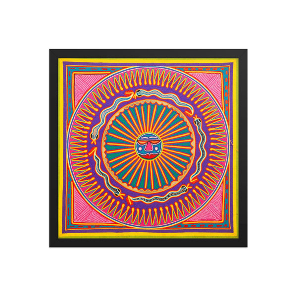 Huichol Yarn Painting Print • L - 279 - Huichol Arts