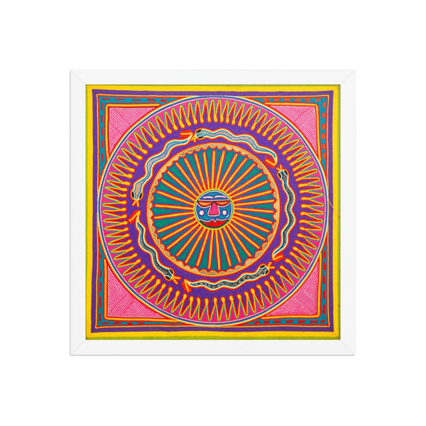 Huichol Yarn Painting Print • L - 279 - Huichol Arts