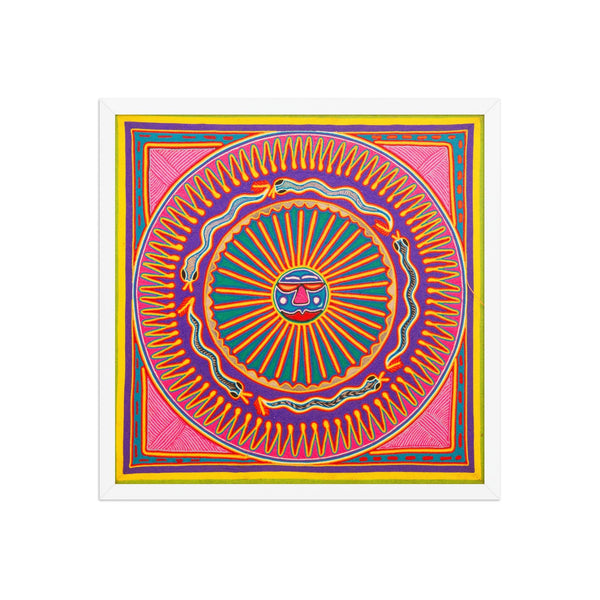 Huichol Yarn Painting Print • L - 279 - Huichol Arts