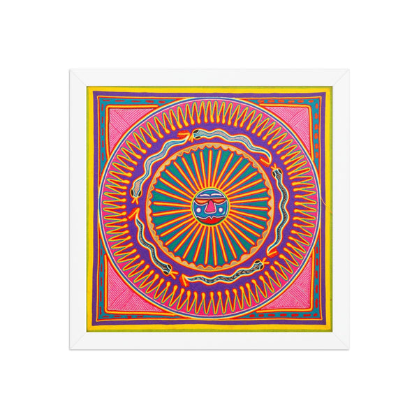 Huichol Yarn Painting Print • L - 279 - Huichol Arts