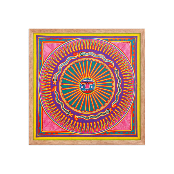 Huichol Yarn Painting Print • L - 279 - Huichol Arts