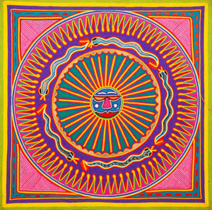 Huichol Yarn Painting Print • L - 279 - Huichol Arts