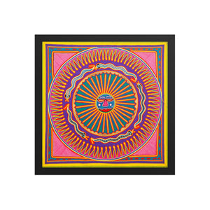 Huichol Yarn Painting Print • L - 279 - Huichol Arts