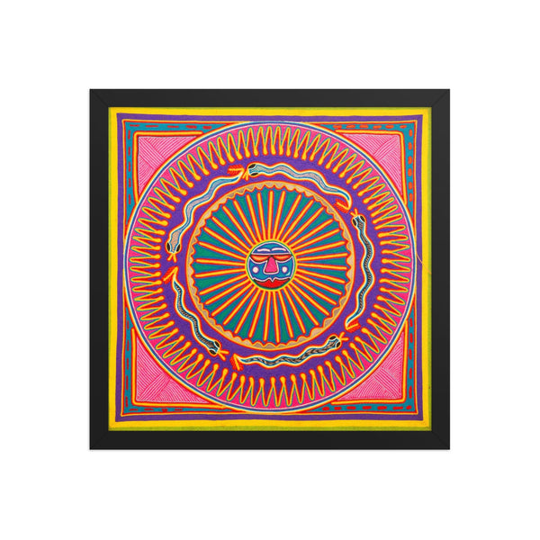 Huichol Yarn Painting Print • L - 279 - Huichol Arts