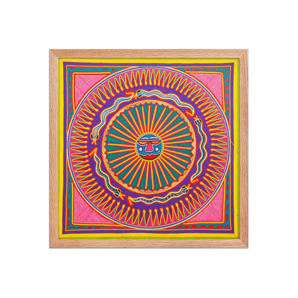 Huichol Yarn Painting Print • L - 279 - Huichol Arts