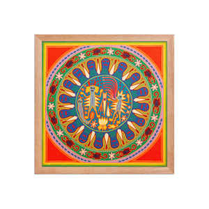 Huichol Yarn Painting Print • L - 280 - Huichol Arts