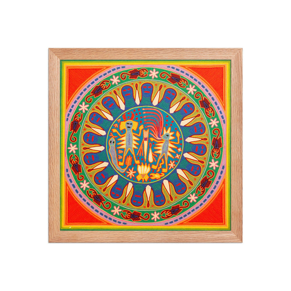 Huichol Yarn Painting Print • L - 280 - Huichol Arts