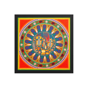 Huichol Yarn Painting Print • L - 280 - Huichol Arts