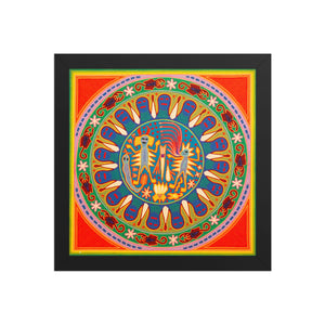 Huichol Yarn Painting Print • L - 280 - Huichol Arts