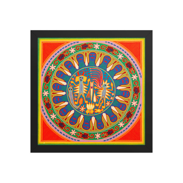 Huichol Yarn Painting Print • L - 280 - Huichol Arts