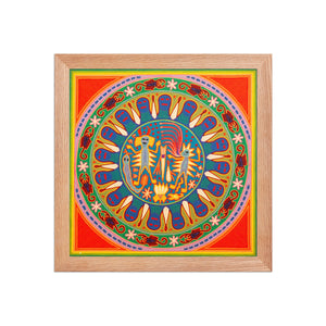 Huichol Yarn Painting Print • L - 280 - Huichol Arts