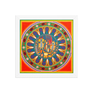 Huichol Yarn Painting Print • L - 280 - Huichol Arts