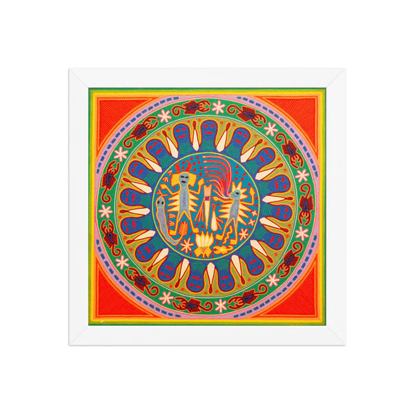 Huichol Yarn Painting Print • L - 280 - Huichol Arts