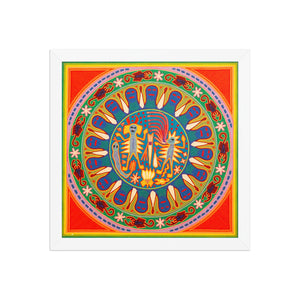 Huichol Yarn Painting Print • L - 280 - Huichol Arts
