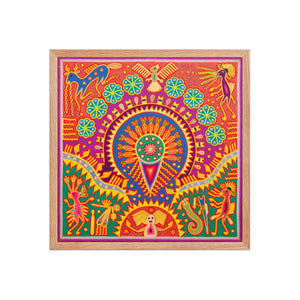 Huichol Yarn Painting Print • L - 281 - Huichol Arts