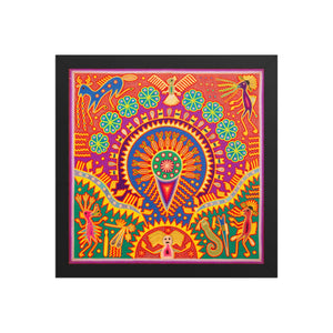 Huichol Yarn Painting Print • L - 281 - Huichol Arts