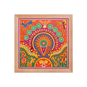 Huichol Yarn Painting Print • L - 281 - Huichol Arts