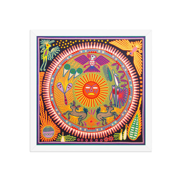 Huichol Yarn Painting Print • L - 282 - Huichol Arts