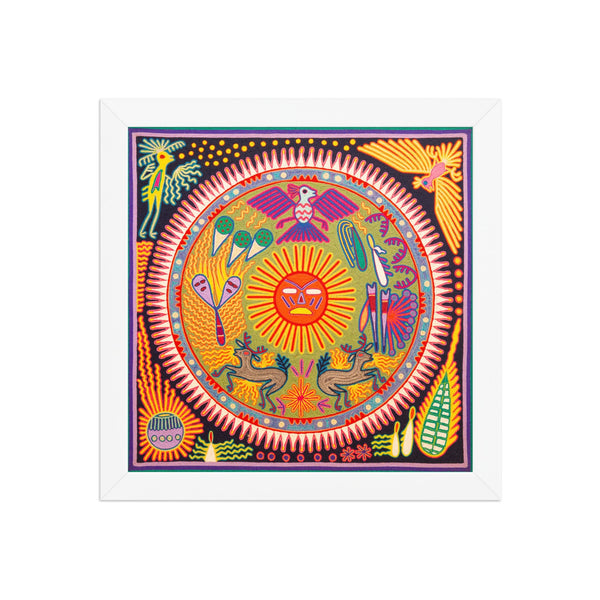 Huichol Yarn Painting Print • L - 282 - Huichol Arts