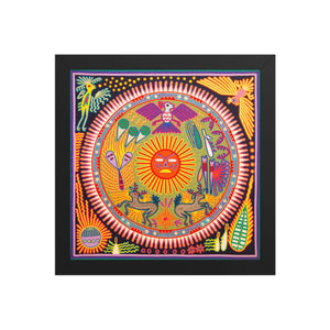 Huichol Yarn Painting Print • L - 282 - Huichol Arts