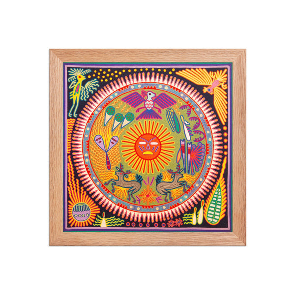 Huichol Yarn Painting Print • L - 282 - Huichol Arts