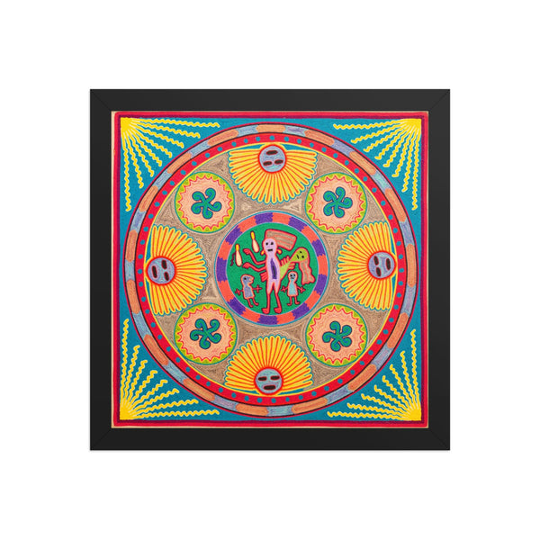 Huichol Yarn Painting Print • L - 283 - Huichol Arts