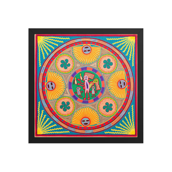 Huichol Yarn Painting Print • L - 283 - Huichol Arts