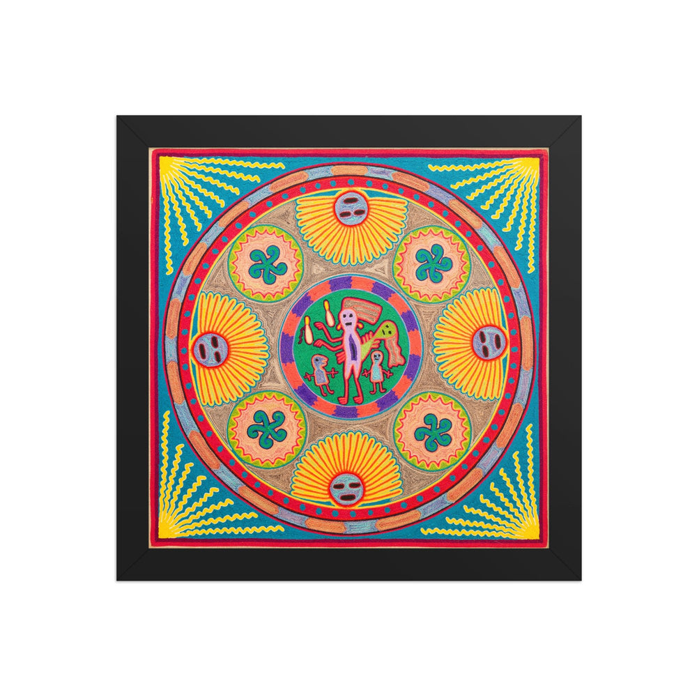 Huichol Yarn Painting Print • L - 283 - Huichol Arts
