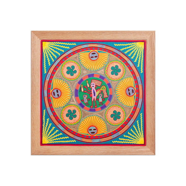 Huichol Yarn Painting Print • L - 283 - Huichol Arts