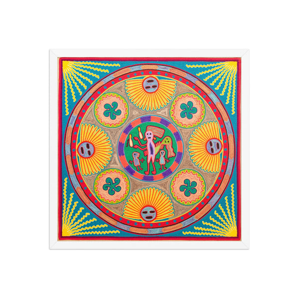 Huichol Yarn Painting Print • L - 283 - Huichol Arts