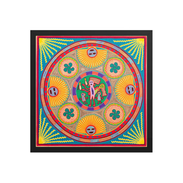 Huichol Yarn Painting Print • L - 283 - Huichol Arts