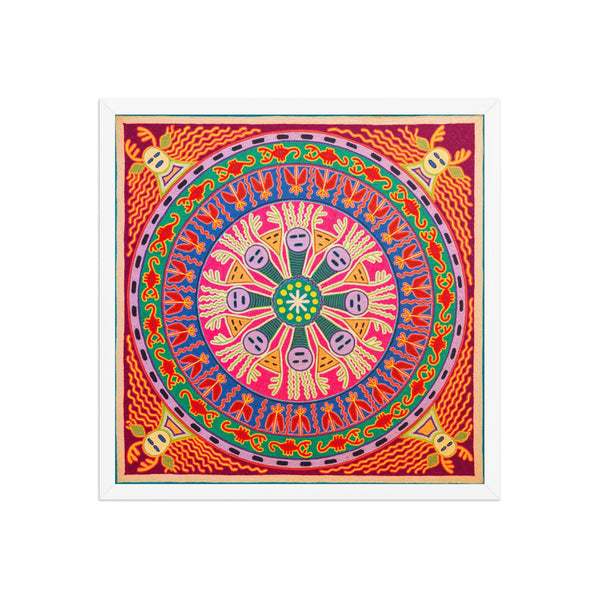 Huichol Yarn Painting Print • L - 284 - Huichol Arts