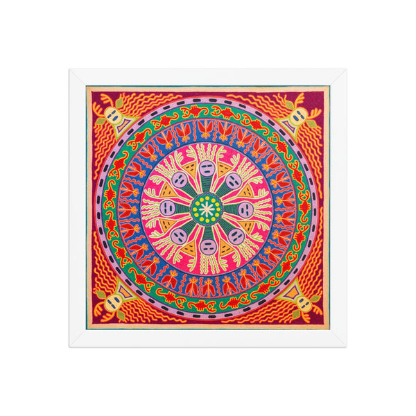 Huichol Yarn Painting Print • L - 284 - Huichol Arts