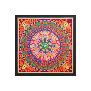 Huichol Yarn Painting Print • L - 284 - Huichol Arts