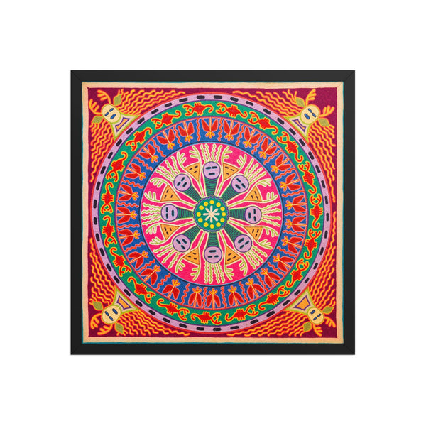 Huichol Yarn Painting Print • L - 284 - Huichol Arts