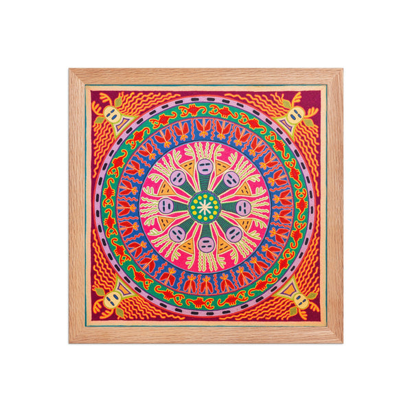 Huichol Yarn Painting Print • L - 284 - Huichol Arts
